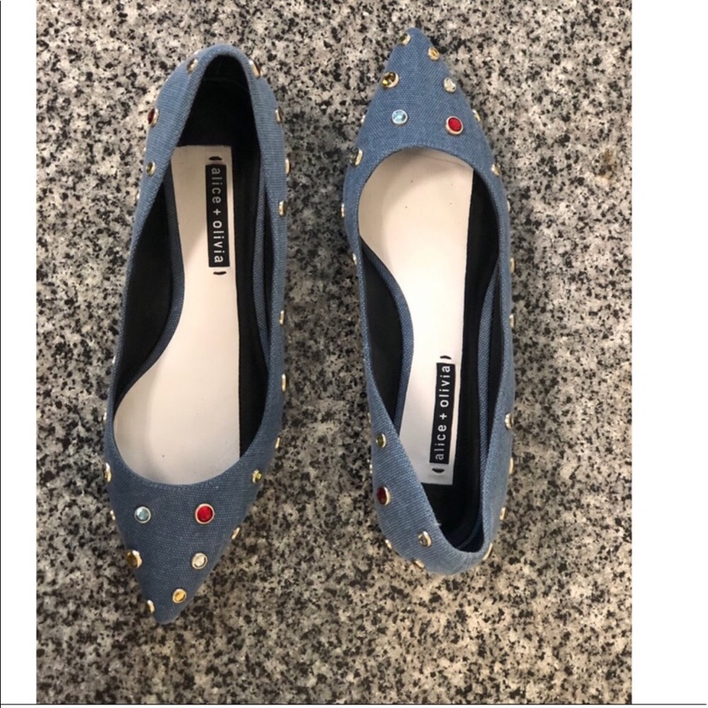 Alice & Olivia Stone Studded Loafers